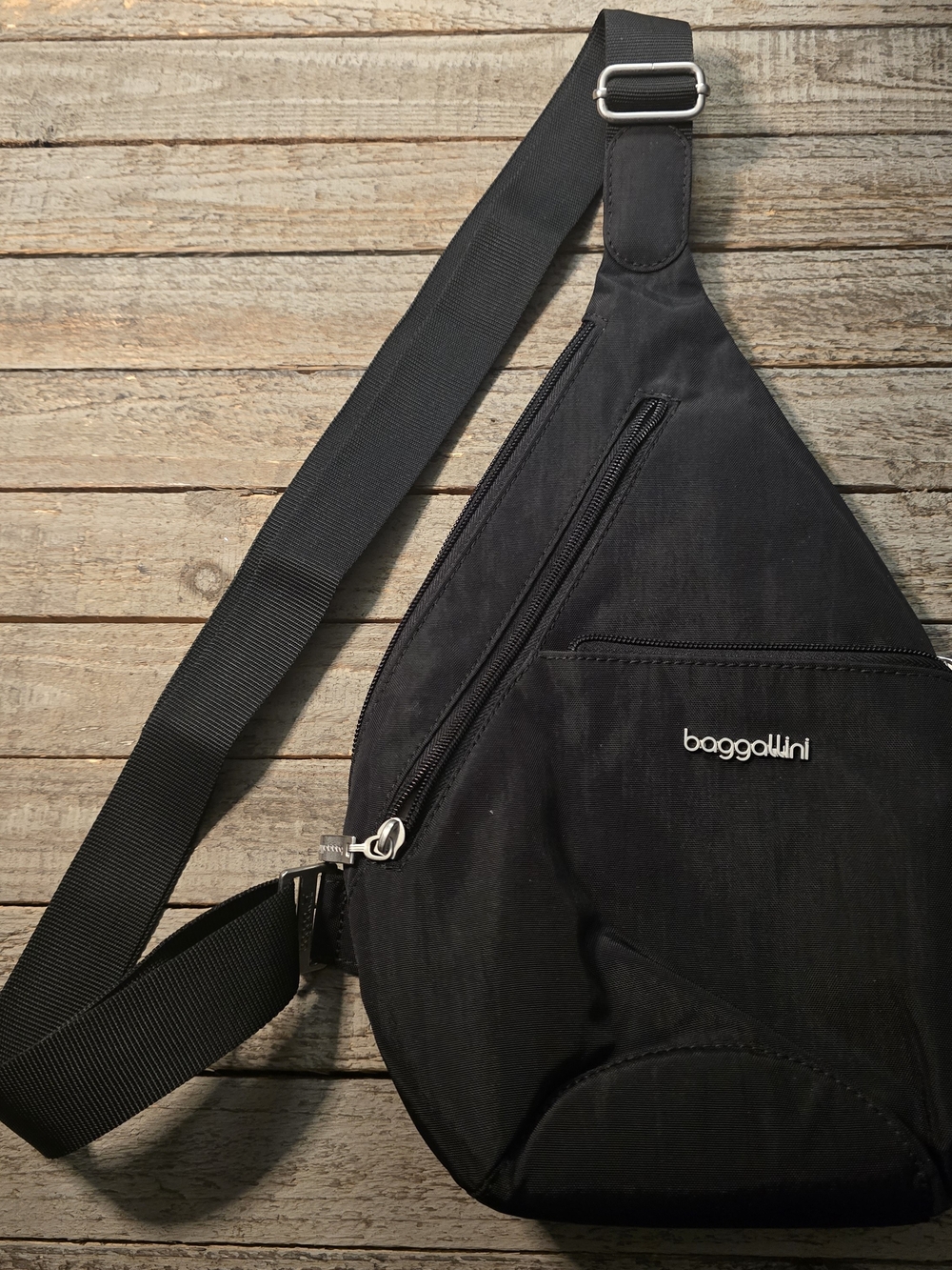 Baggallini Black Sling Belt Bag